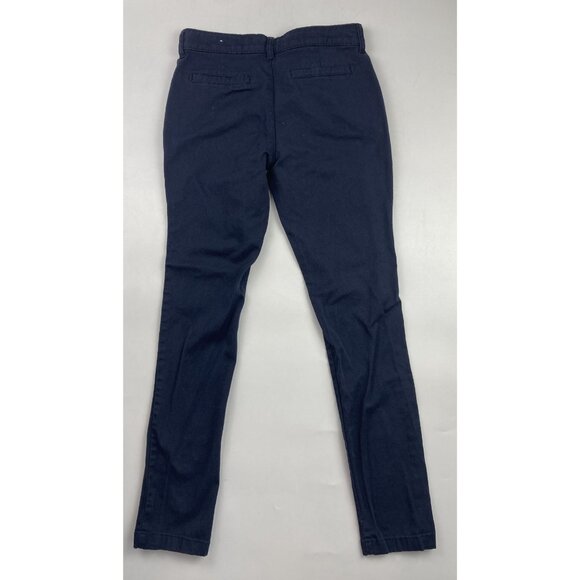 Old Navy Boy's 12 Regular Stretch Adjustable Waist Blue Chinos - Picture 2 of 3
